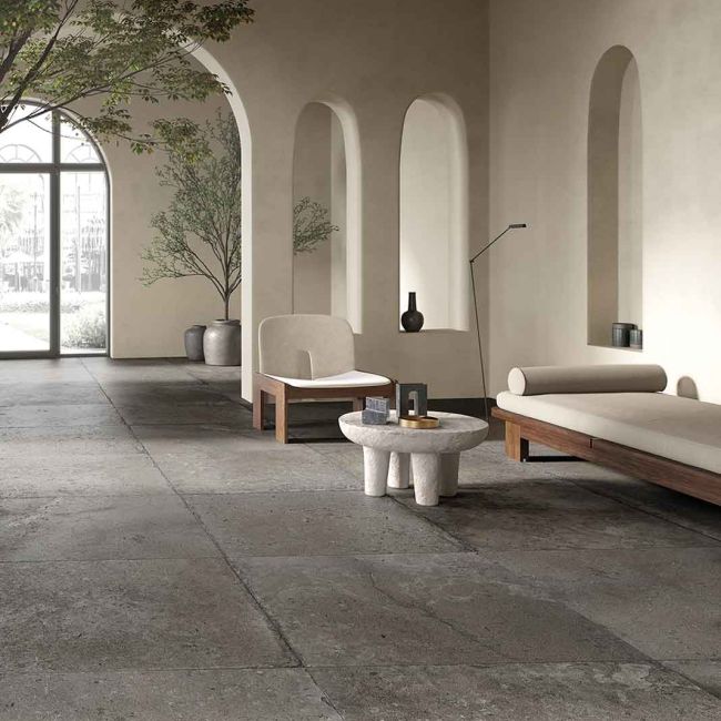 carrelage en travertin